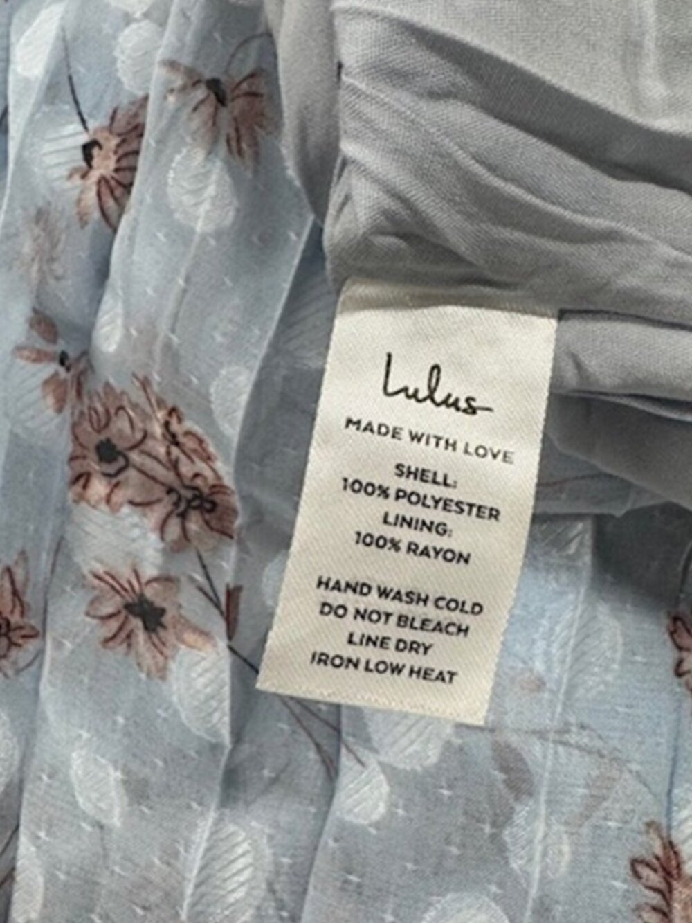 NWT Lulus Terrace Views Light Blue Floral Print Tiered Midi Dress (size S) - Picture 8 of 9